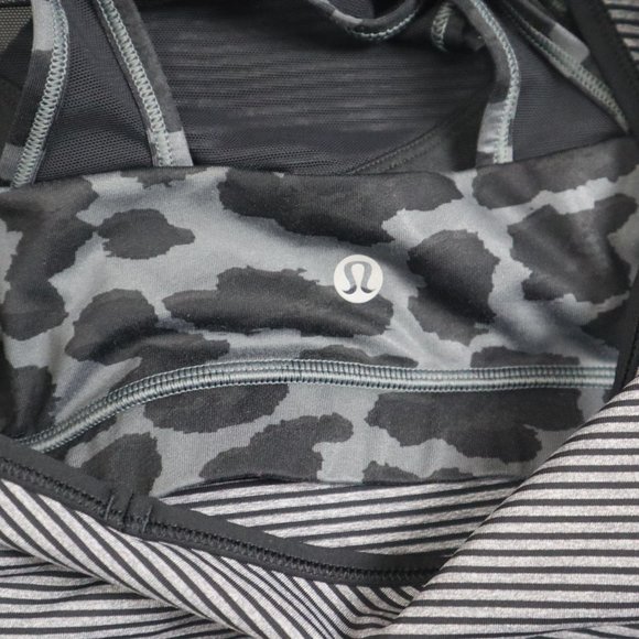 LULULEMON Athletica Women's Tank Top Gray / Black Size 4 - Picture 5 of 10